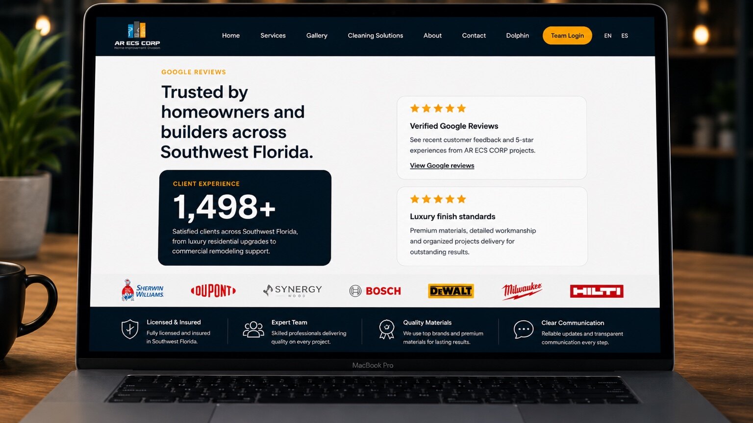 AR ECS reviews page